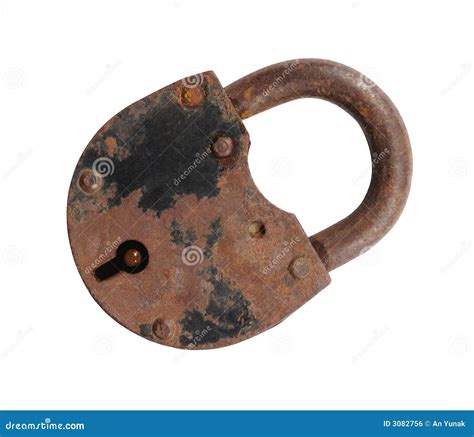 rusty lock stock photo image  concepts protection
