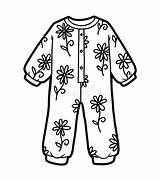 Sleepsuit Pajamas Malbuch Flannel Illustrationen sketch template