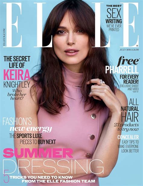 Keira Knightley Covers Elle Uk Says She Wouldn’t Let