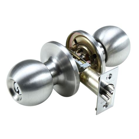 toledo fine locks avila stainless steel keyed entry door knob lock set cvavusd  home