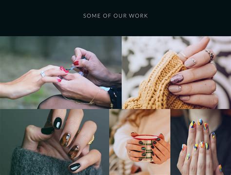 flora nails  spa  thedesignaffair  dribbble