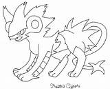 Luxray Cipher sketch template