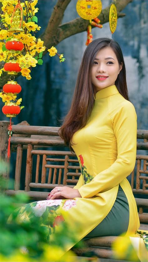 Vietnamese Long Dress Beautiful Asian Women Asian Beauty Girl