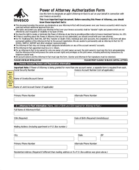 Free 10 Sample Power Of Attorney Forms In Pdf Ms Word