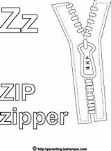 Alphabet Zip sketch template