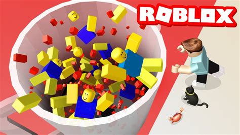 push noobs into a blender in roblox youtube