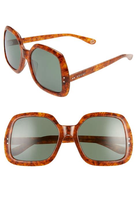 gucci 58mm irregular square sunglasses available at nordstrom square