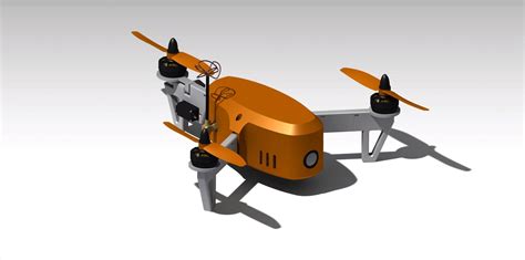 printed mini fpv tricopter drone design drones concept mini drone