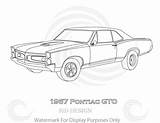 Gto Pontiac 1967 sketch template
