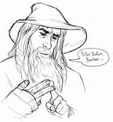 Gandalf Coloring Pages Getcolorings Color sketch template