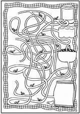Coloring Ant Farm Pages Maze Kids Printable Summer Ants Mazes Picnic Print Color Fun Sheets Preschoolers Classroom Insects Tunnel Make sketch template