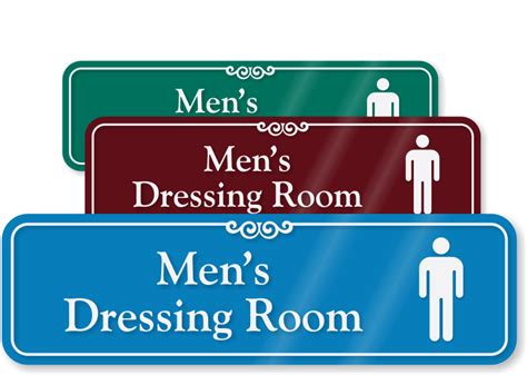 mens dressing room showcase wall sign sku se