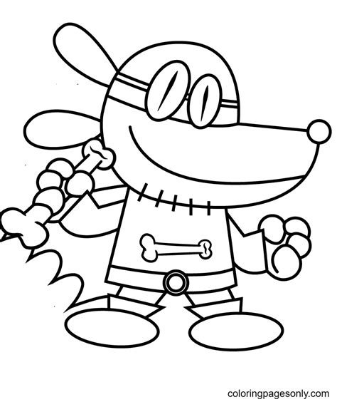 dog man coloring pages getcoloringpages  dog man coloring pages