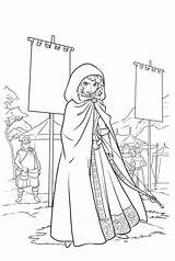 Merida Brave Valiente Indomable Douch Louisa Rapunzel Colorea sketch template