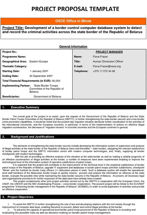 business proposal letter project proposal template