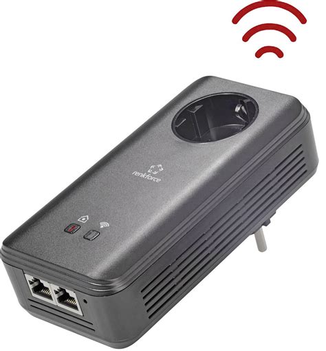 renkforce pld wifi powerline wi fi adapter  gbps conradcom