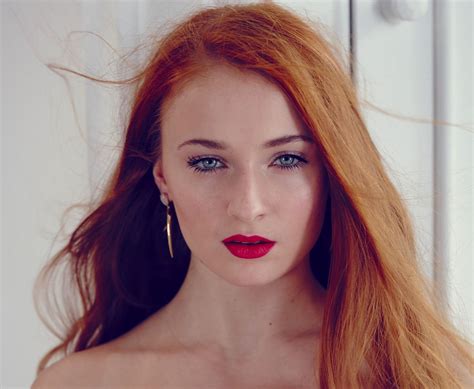 Wallpaper Face Women Redhead Model Portrait Long
