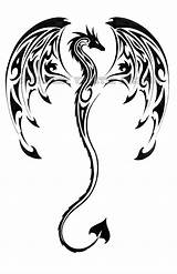 Dragones Tatuajes Tribales sketch template