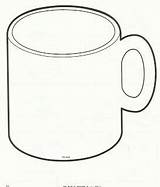 Chocolate Coffee Mug Outline Hot Coloring Printable Template Clipart Mugs Winter Kids Sketch Crafts Craft Preschool Board Activities Templates January sketch template