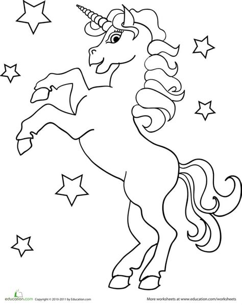 magical unicorn coloring pages