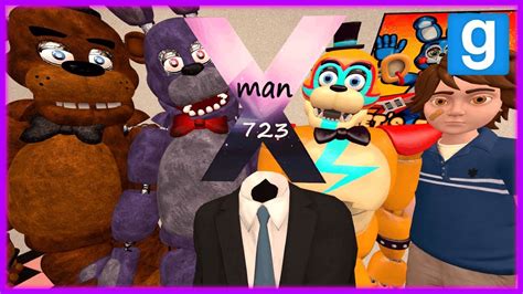 gmod fnaf xman  meets fnaf animatronics youtube