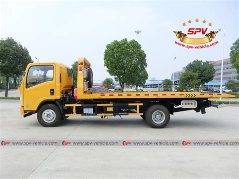 flatbed tow truck isuzu tons tow truck  china spv