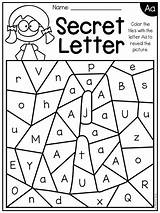 Alphabet Worksheets Letters Letter Preschool Activities Learning Printable Kindergarten Secret Hidden Kids Printables Teaching Recognition Teacherspayteachers School Students Choose Board sketch template