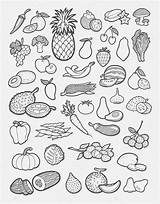 Groenten Vegetables Frutta Verdura Frutas Tekening Disegni Verduras Pictogrammen Colorare Colori Resim Iconos Frutti Depositphotos Verdure Bambini Gebruiken sketch template