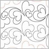 Quilting Pantograph Heart Pieces Longarm Patterns Melonie Caldwell Pantographs Motion Quilt Pattern Patricia Ritter Designs Machine Urban Stencils Digital Paper sketch template