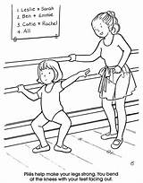 Coloring Pages Dance Ballet Ballerina Class Nana Colouring Recital School Printable Dover Publications Welcome Kids Crafts Getdrawings Getcolorings Color Family sketch template