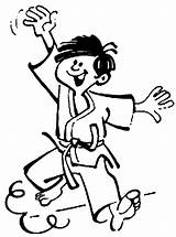 Karate Kid Coloringpages1001 Judo Martial sketch template