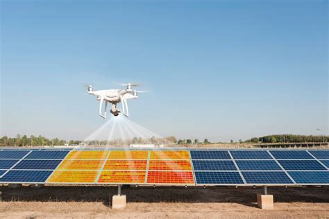 camera equipped drones  solar panel inspection