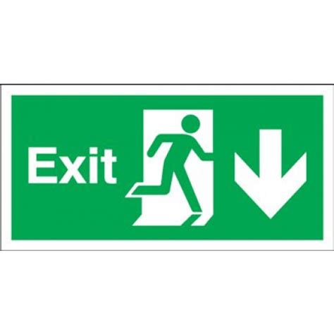 exit symbol arrow  safety sign blitz media