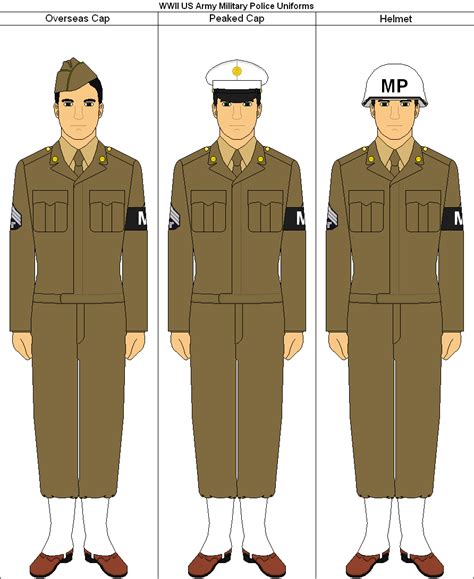 wwii  army military police uniforms  lockheedb  deviantart