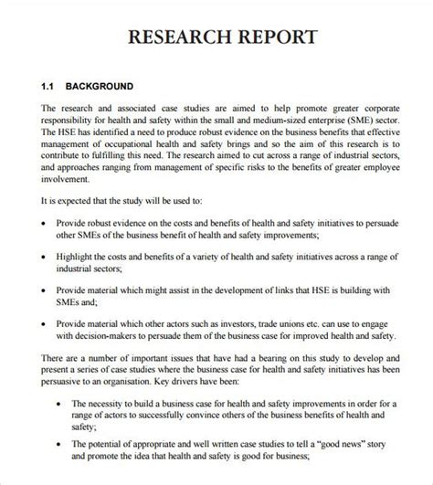 research report format word template research report report writing