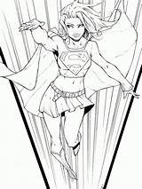 Supergirl Coloring Printable Pages Getdrawings sketch template