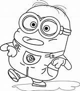 Pages Minion Coloring Vampire sketch template