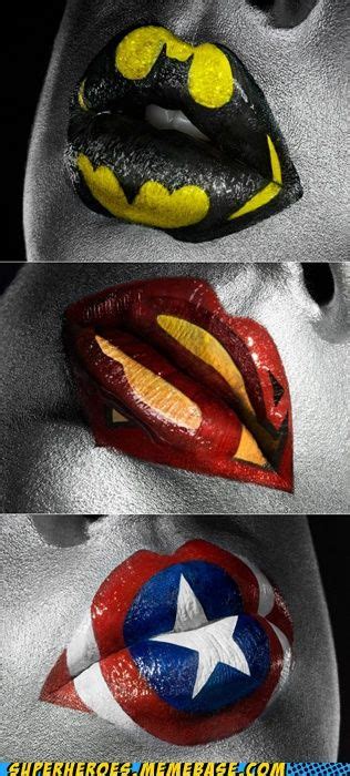 Superheroes Batman Superman Super Lips I Must Learn How To Do This