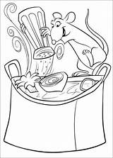 Remy Kochen Ausmalbild Ratatouille sketch template