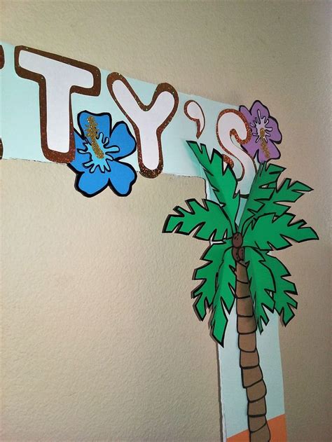 Lilo And Stitch Photo Prop Hand Drawn With 3d Palm Tree