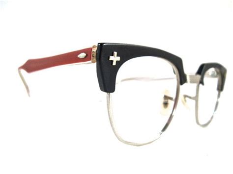 red and black horn rimmed eyeglasses frames large mens unisex cross