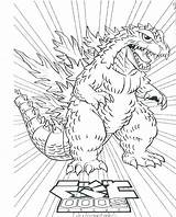 Godzilla Coloring Pages Print Getcolorings Printable Getdrawings sketch template