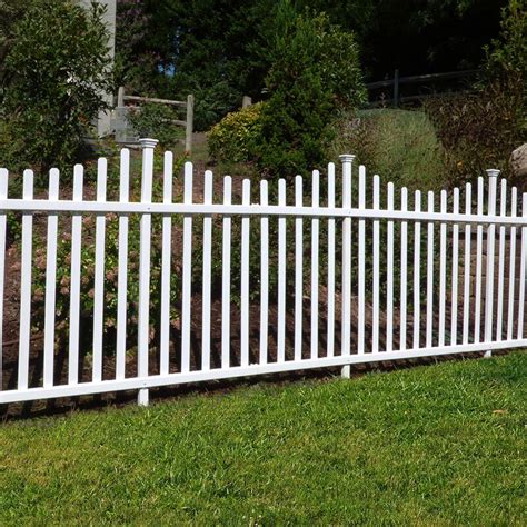 Zippity Outdoor Products 3 5 Ft H X 7 5 Ft W Manchester Vinyl Fence