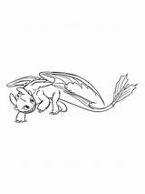 Coloring Pages Toothless sketch template