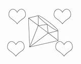 Diamond Shapes Freecoloring sketch template