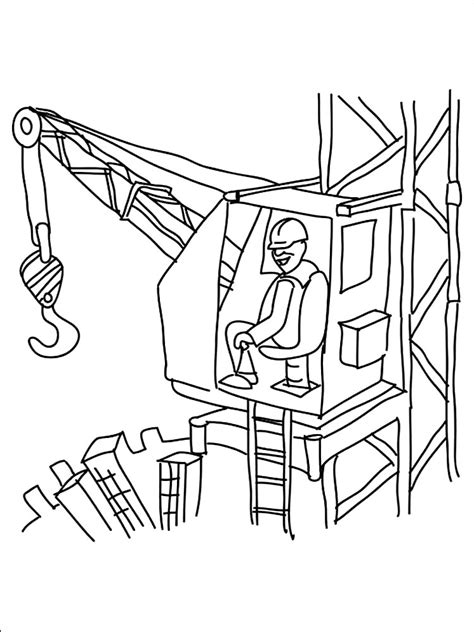 builder coloring pages