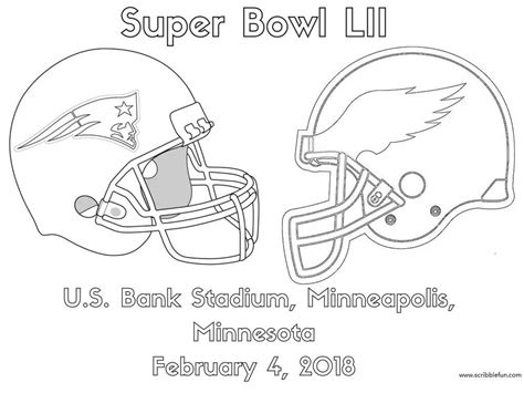 super bowl  coloring pages  getcoloringscom  printable