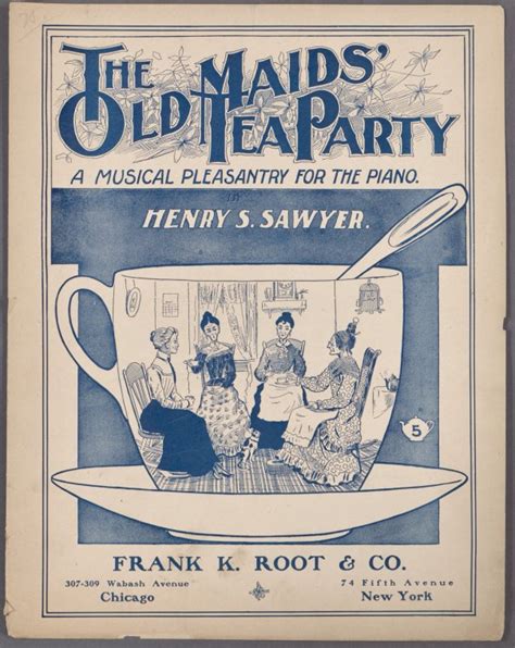 digital collections the old maids tea party