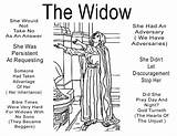 Widow Judge Unjust Persistent Parable Luke Sermon 1237 sketch template