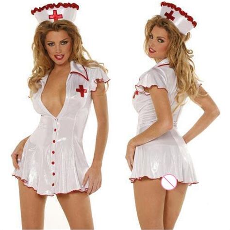 Anime Dirndl Sexy Nurse Uniform White Angel Dress Sheath